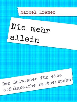 cover image of Nie mehr allein
